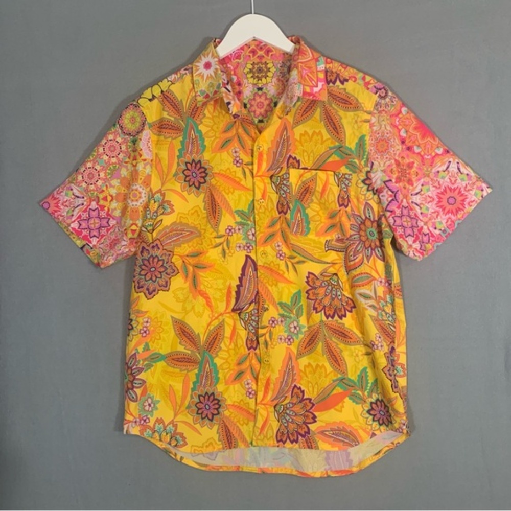 Johnny Was Swim Shirt Men Small Kaleida Cover Up Floral Resort
Beach Cruise Boho